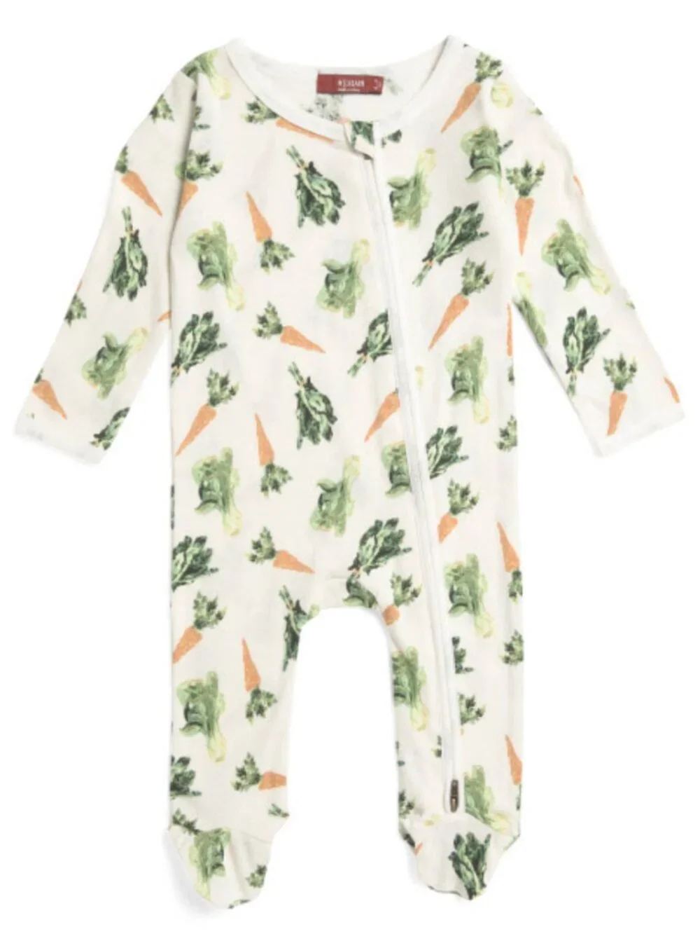 MILKBARN Fresh Veggies Zipper Romper + Hat Set- NWT!!!!